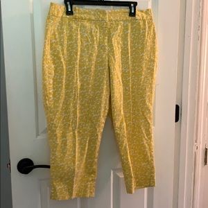 Talbots (petites) yellow crop pants